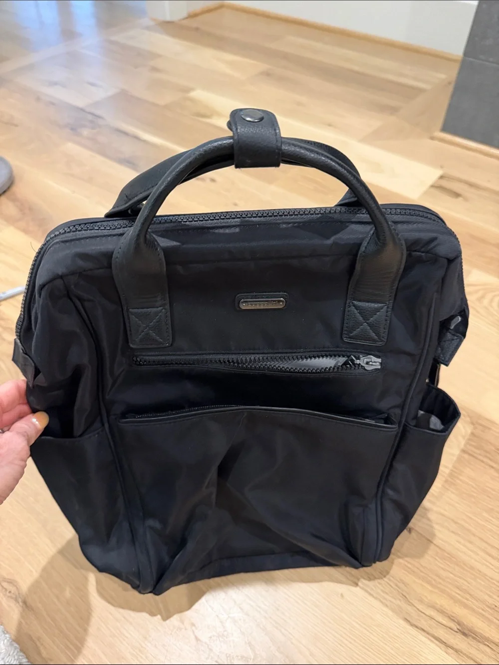 Black Laptop Travel Backpack Tote - Baggallini